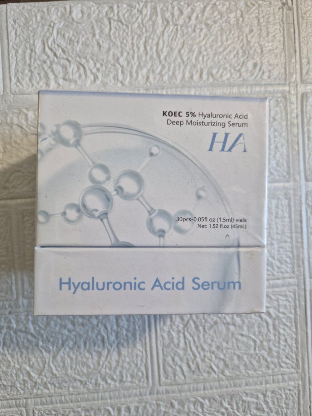 KOEC 5% Hyaluronic Acid Deep Moisturizing Serum 30 individual Vials Sanitary
